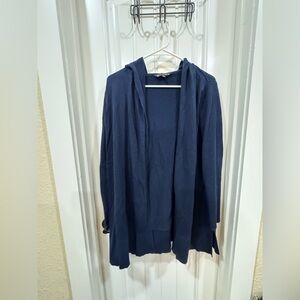Athleta Deep Blue Hooded Coat